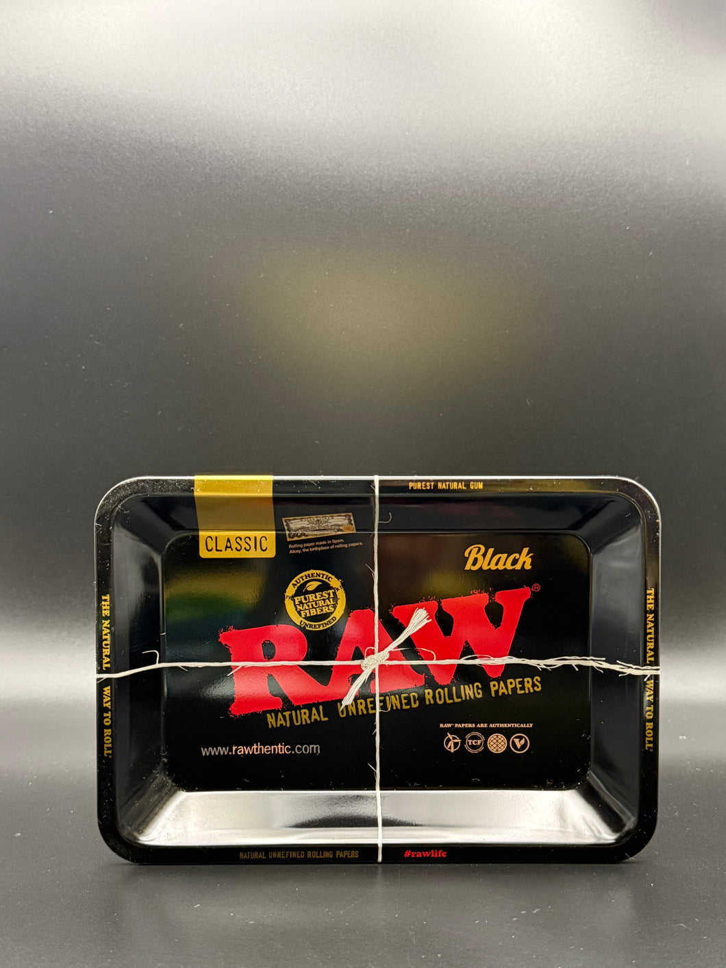 Raw Black Metal Rolling Tray